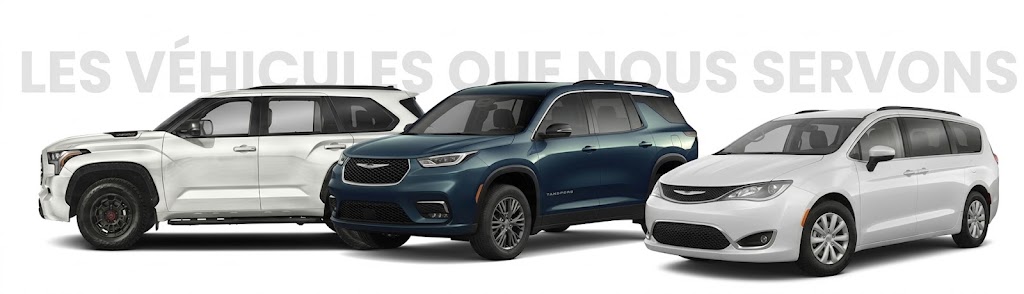 Véhicules que nous servons — SUV et camionnette