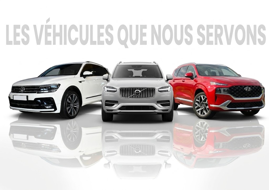 Véhicules que nous servons — Volkswagen, Volvo et Hyundai